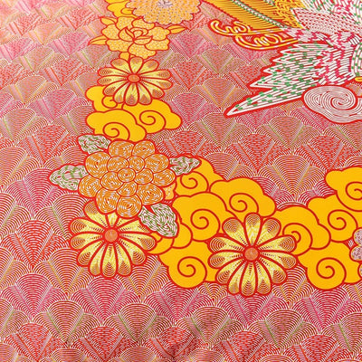 A-Fontane Cotton Wedding Collection Quilt Cover Set #9603 龙凤呈祥
