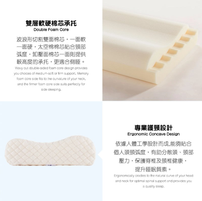 Spa Supreme Comfy Contour Pillow 太空承托枕