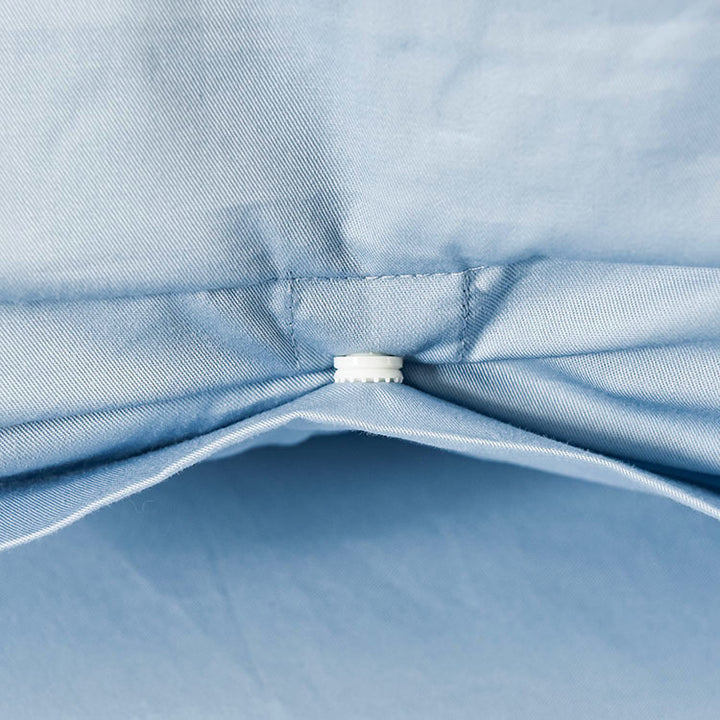 A-Fontane Cotton Sateen Solid Collection Quilt Cover Set (Multiple Colors)