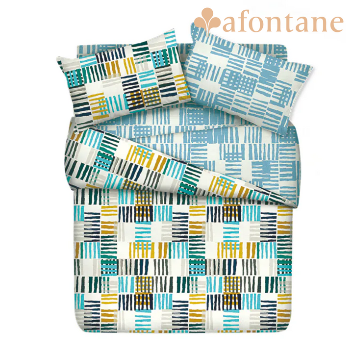 A-Fontane Self Cleaning Cotton Quilt Cover Set (Multiple Pattern)