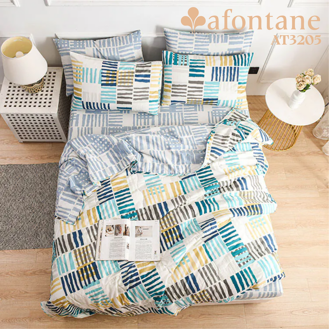 A-Fontane Self Cleaning Cotton Quilt Cover Set (Multiple Pattern)