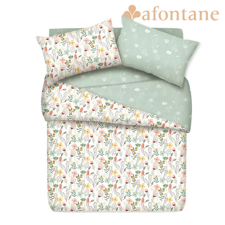 A-Fontane Self Cleaning Cotton Quilt Cover Set (Multiple Pattern)