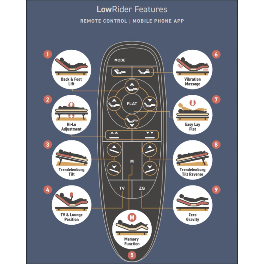 True Motion LowRider  Hi-Lo Adjustable Bed