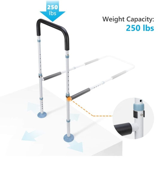Bed Rail with floor support